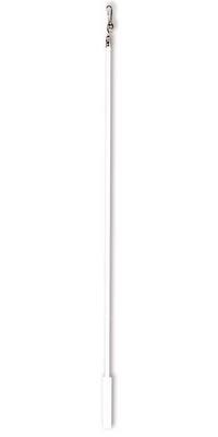 White Plastic Coated Metal Draw Rod 100cm